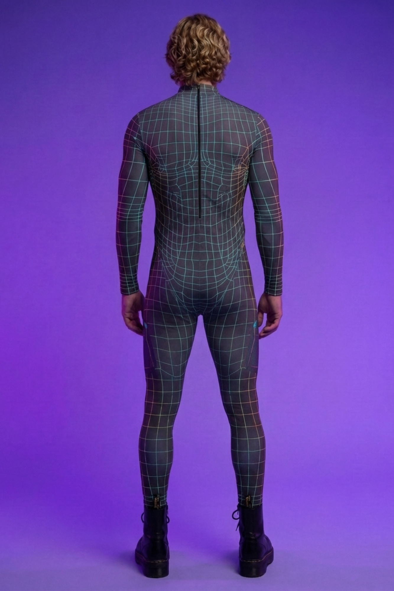 Cyber Runner Grid Bodysuit VV359