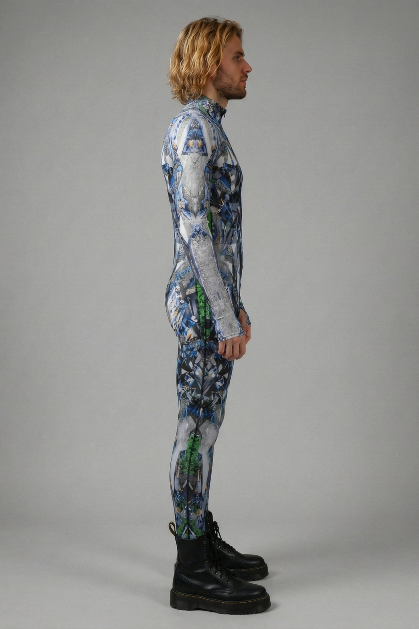 Cyber-Gladiator Printed Bodysuit VV375