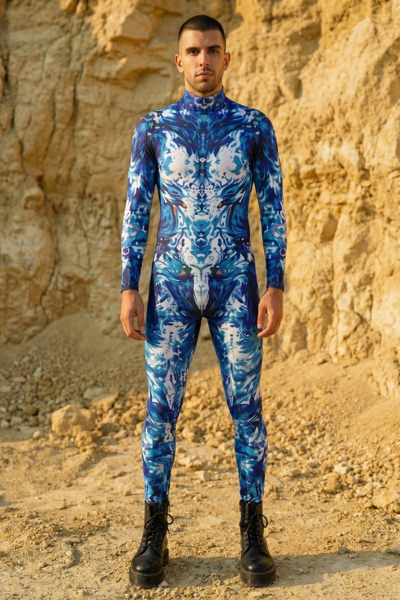 Ethereal Printed Bodysuit VV385