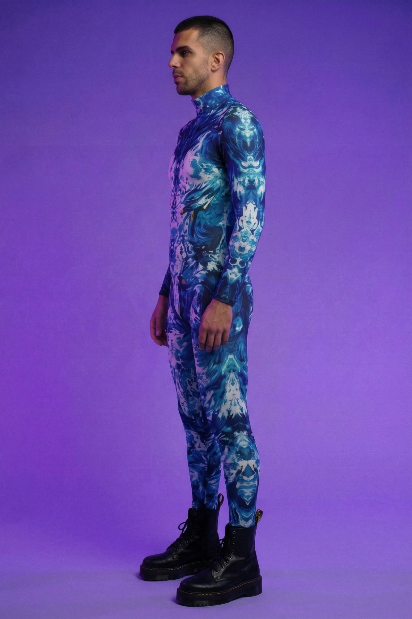 Ethereal Printed Bodysuit VV385