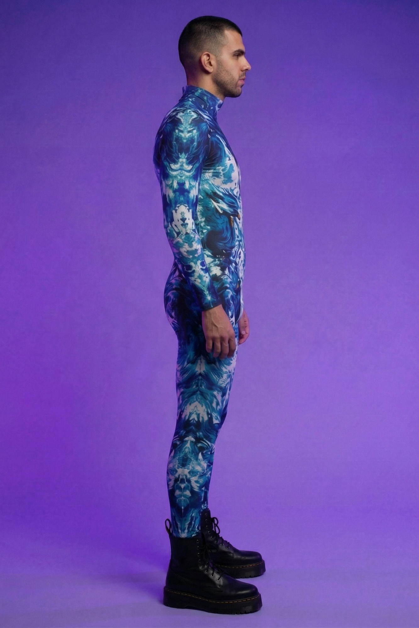 Ethereal Printed Bodysuit VV385