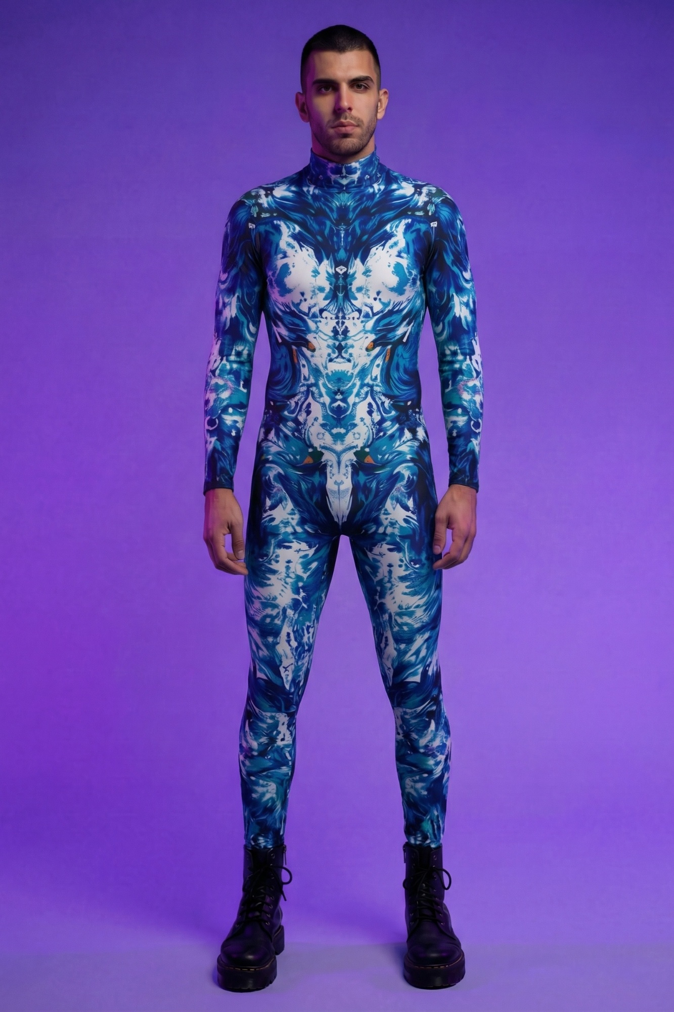 Ethereal Printed Bodysuit VV385