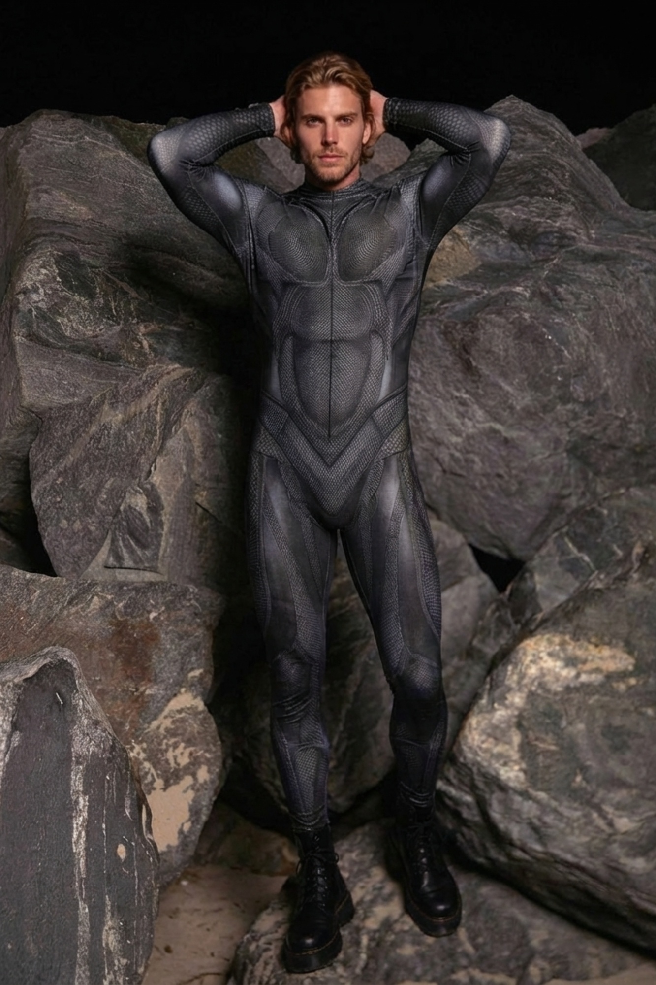 Alpha Predator Textured Bodysuit VV523