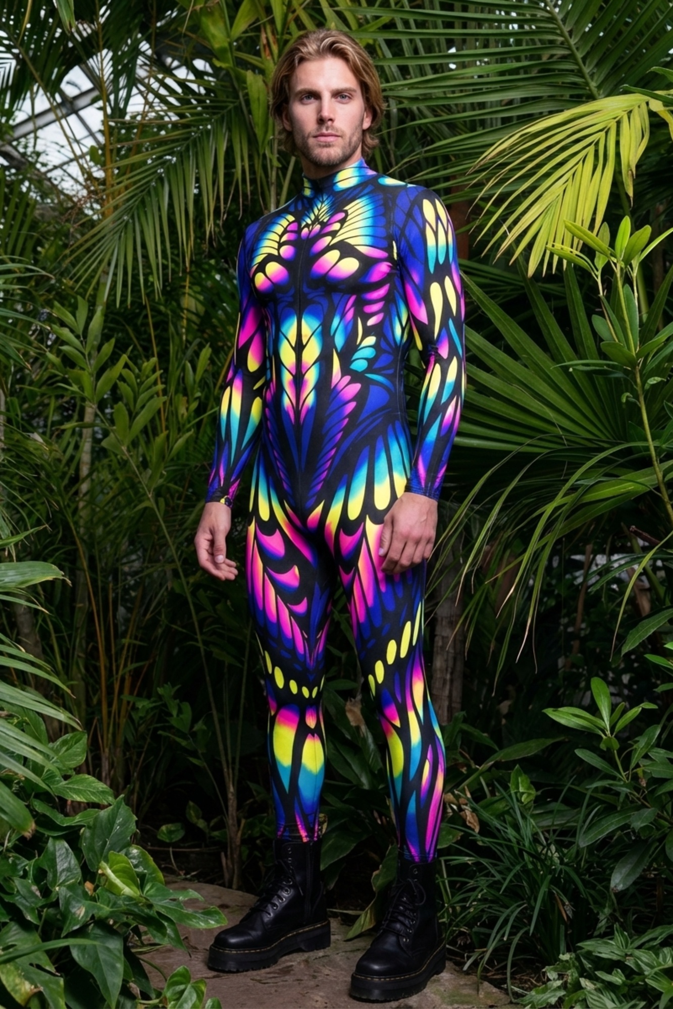 Rave God Butterfly Bodysuit VV548