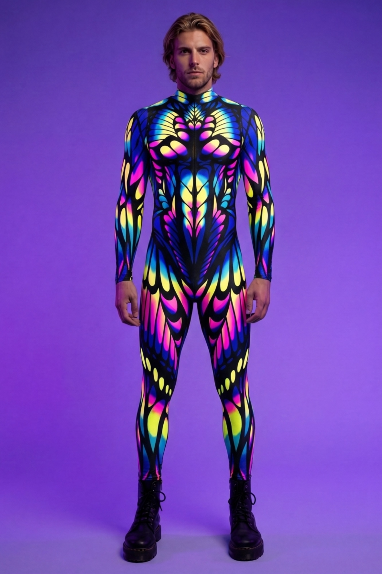 Rave God Butterfly Bodysuit VV548