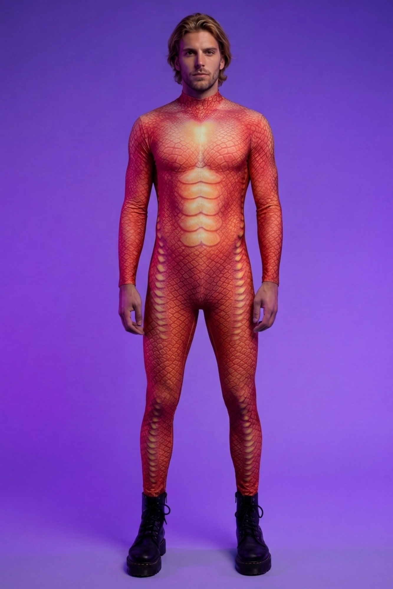 Fire Dragon Scale Bodysuit VV586