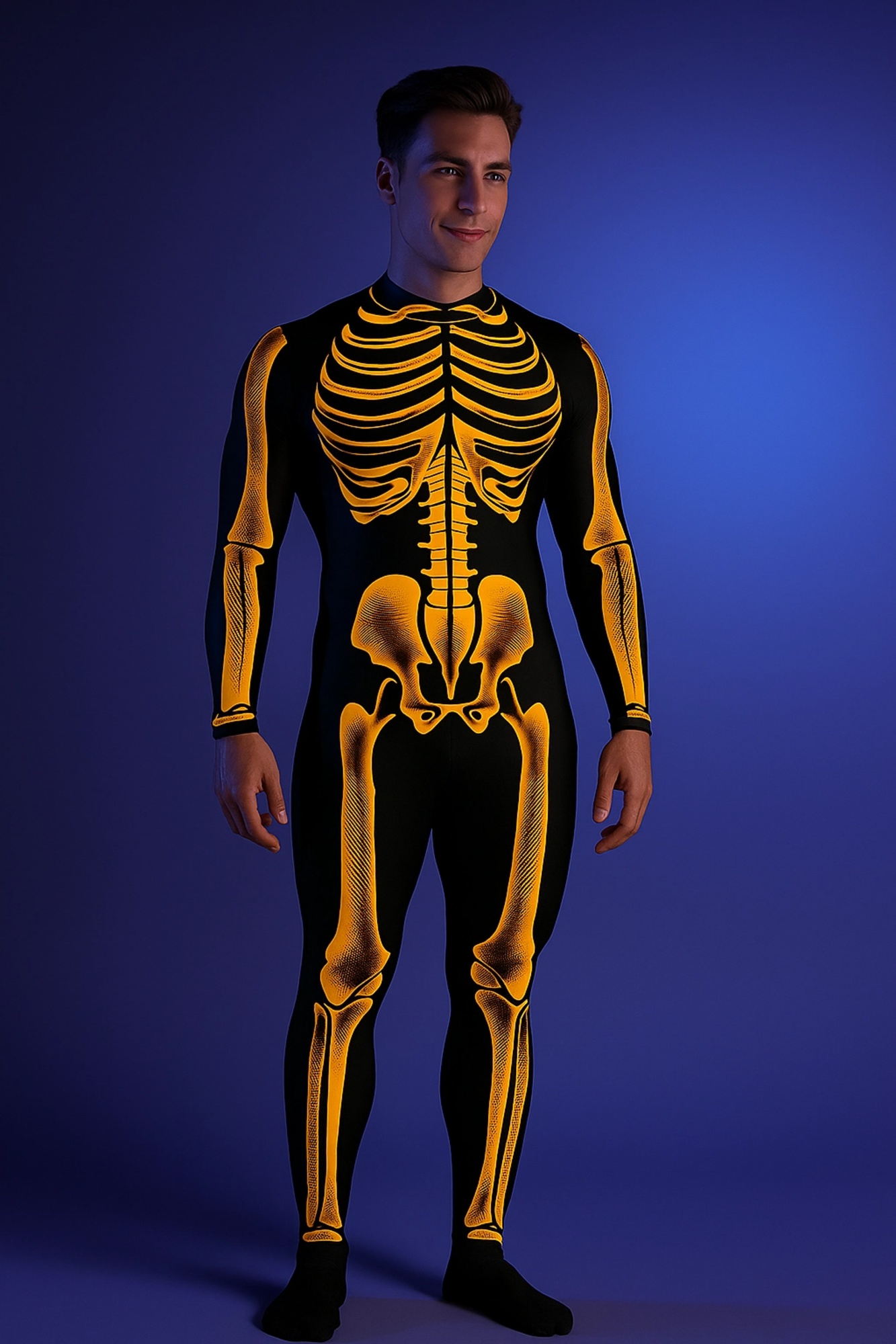 Night Stalker Skeleton Bodysuit VV629