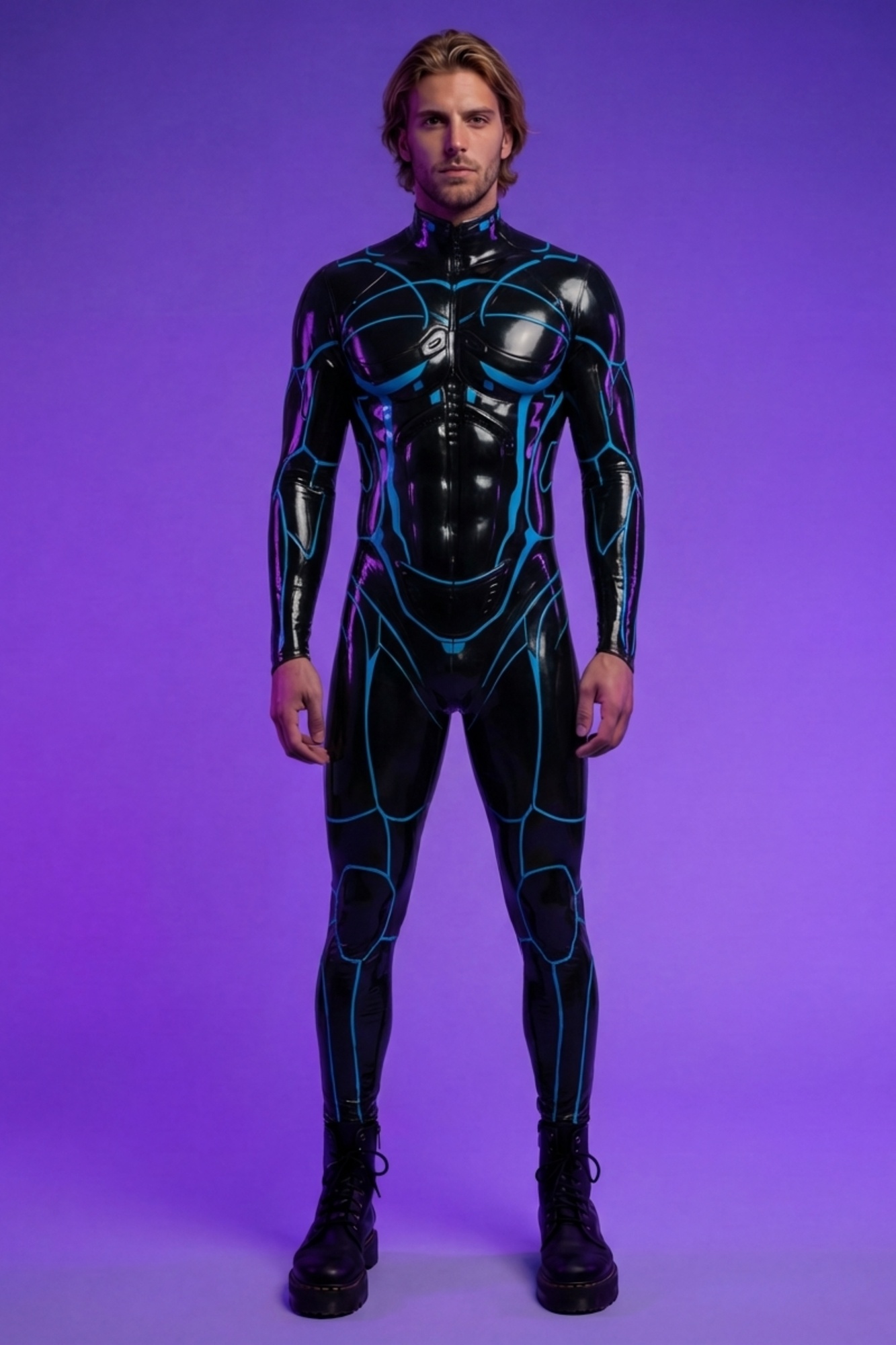 Cyberpunk Tron Bodysuit VV641