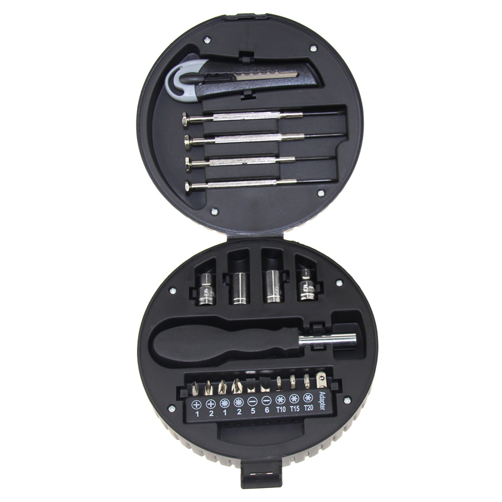 Promotional Giveaway Tire Shaped Tool Set Gift Tool Set 20 Pcs Small Tire Tool Set