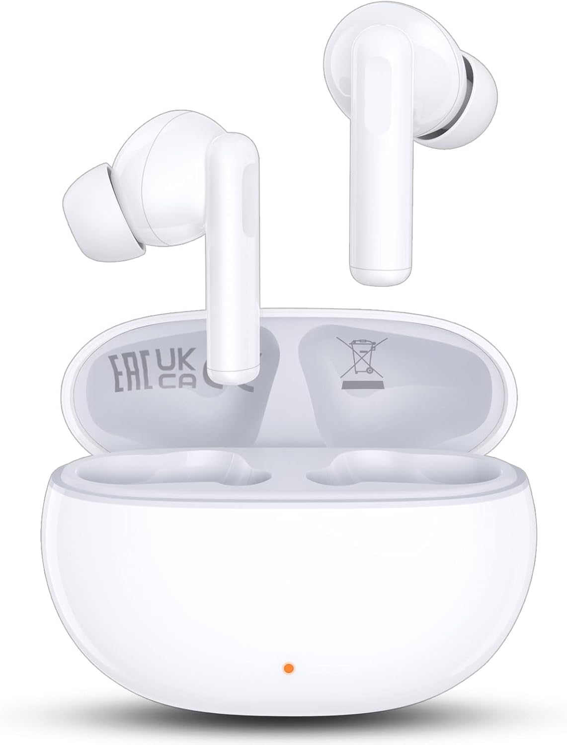 HONOR CHOICE X7i Hybrid Active Noise Cancelling Earbuds with 45dB,Waterproof Wireless Bluetooth Ear Buds,in-Ear Earphones with AI Clear Call Mics,40H Playtime,Bass Stereo for iPhone,Android,Pad-White