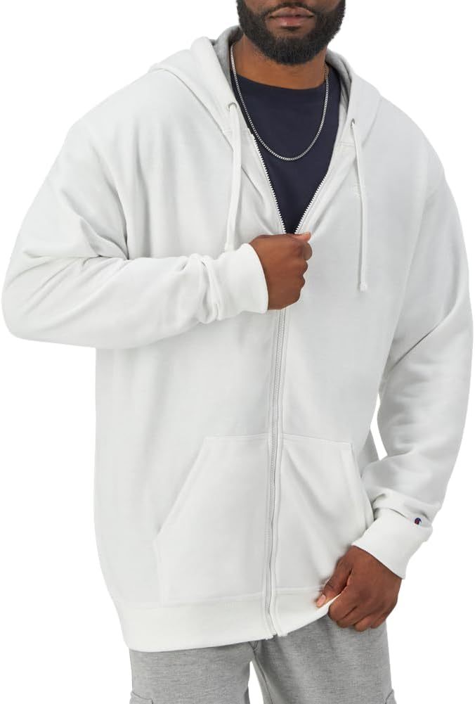 Men's Powerblend Fleece Full Zip Hoodie, C Logo