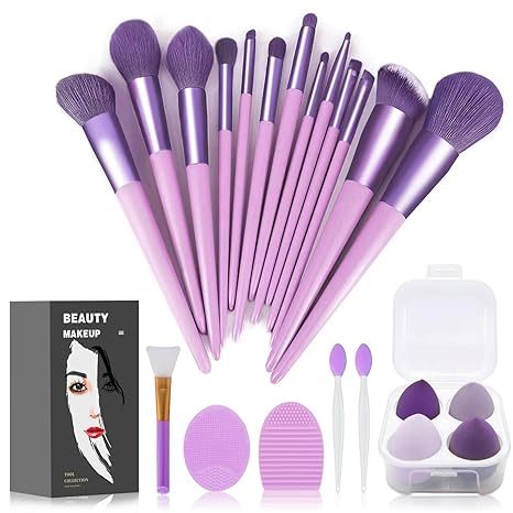 Makeup Brushes 22 Pcs Makeup Kit,Foundation Brush Eyeshadow Brush Make up Brushes Set (Green, 22 Piece Set Large)