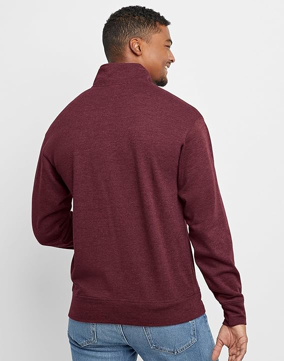 Men's Originals French Terry Hoodie, Quarter Zip Pullover, Lightweight Fleece