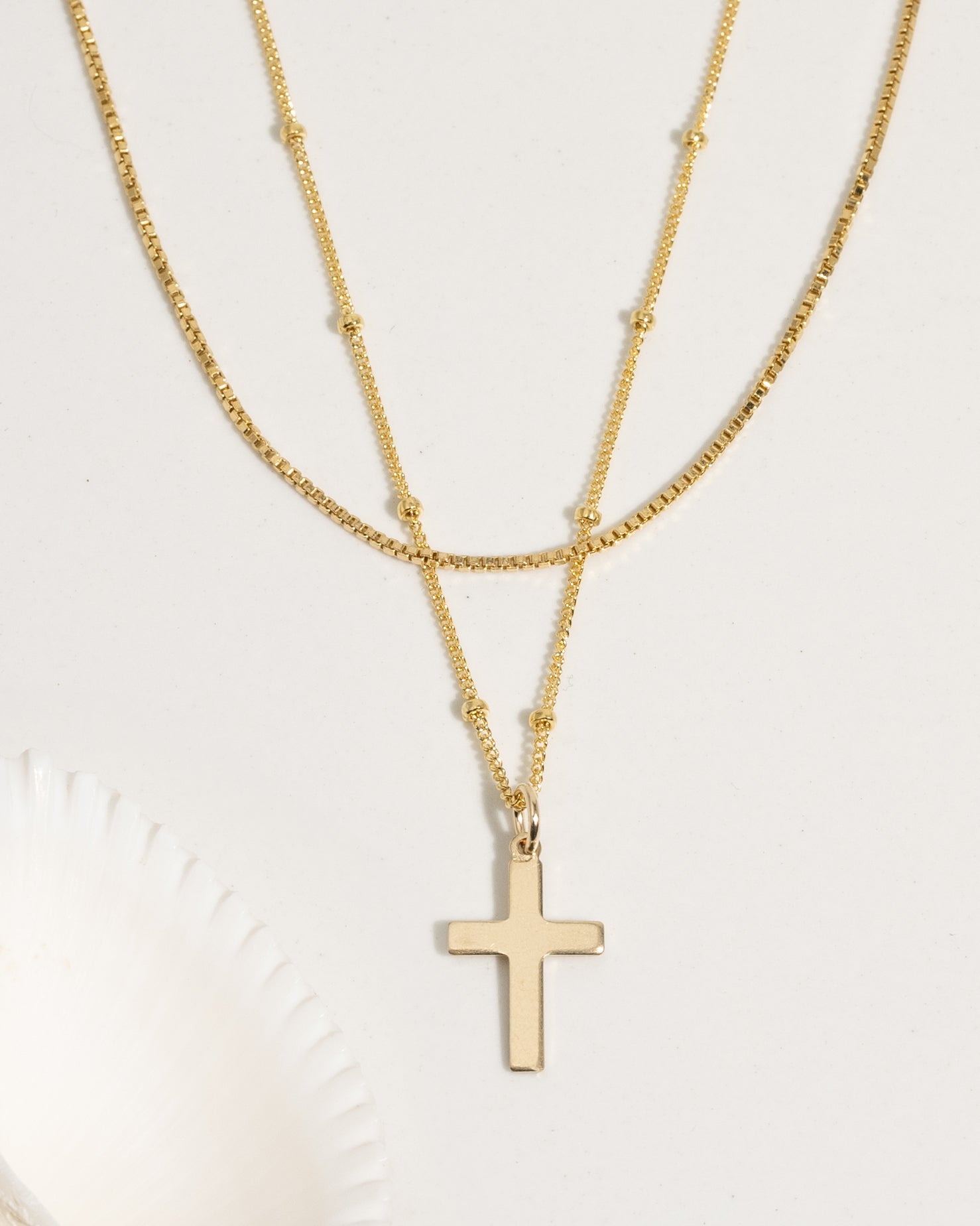 Cross Layered Necklace