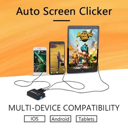 Auto Clicker for iPhone iPad：Screen Device Automatic Tapper for Android IOS，Simulated Finger Continuous Clicking, Adjustable Speed Physical Clicker，Suitable for Games, Live Broadcasts Likes, Reward Tasks（1 Second Fastest 33 Times） (A1)