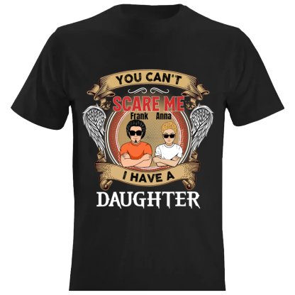 Vatertagsgeschenk individuelles personalisiertes Kurzarm T-Shirt für Vater und Tochter