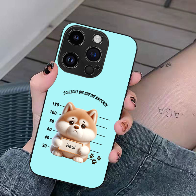 Lustige personalisierte Handyhülle für Hunde und Katzenliebhaber