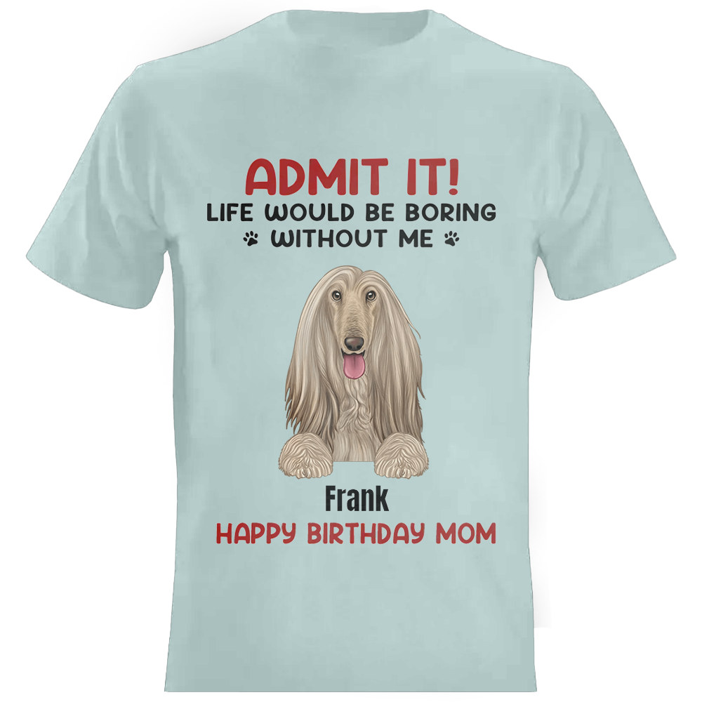 Vatertagsgeschenk personalisiertes Hunde Kurzarm T-Shirt Geschenk für Hundeliebhaber