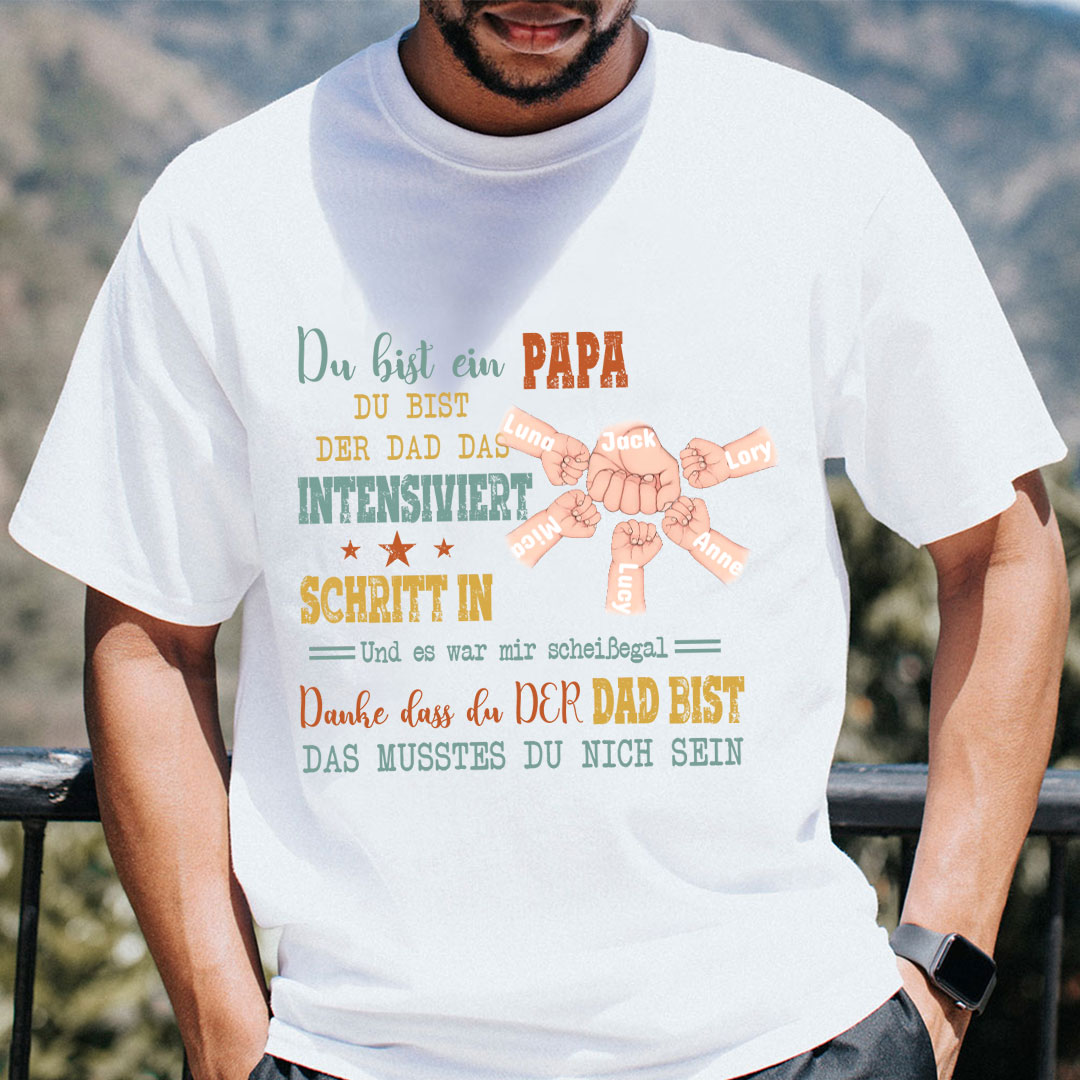 Benutzerdefinierte personalisierte Papa-Shirts Beste Geschenkideen zum Vatertag