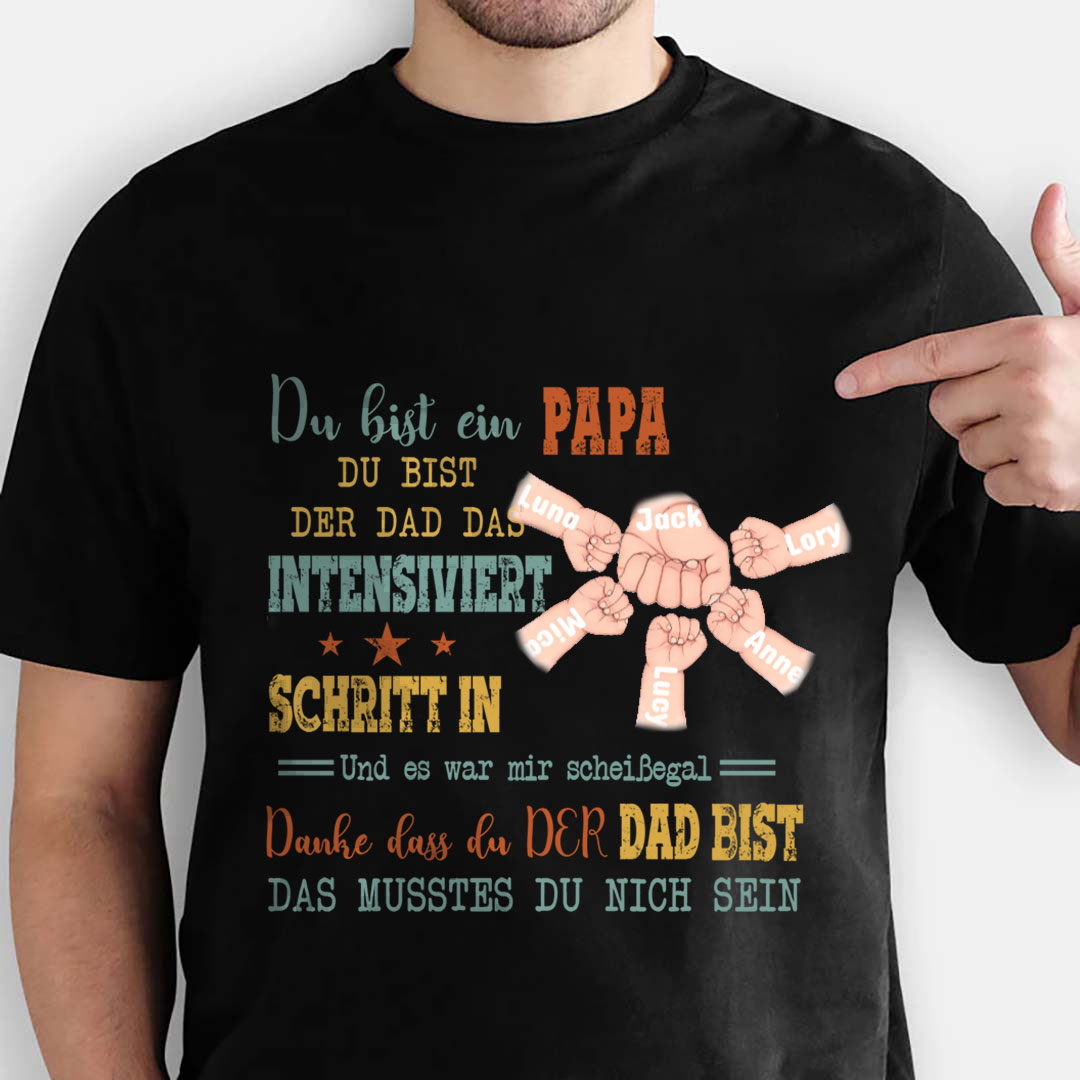 Benutzerdefinierte personalisierte Papa-Shirts Beste Geschenkideen zum Vatertag