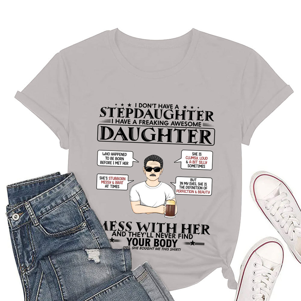 Maßgeschneidertes personalisiertes T-Shirt als Vatertagsgeschenk für Papa