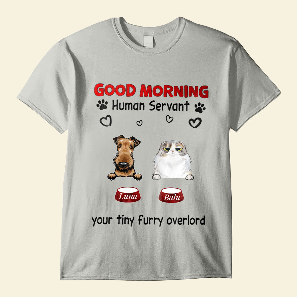 Individuell personalisierte Haustier T-Shirts als Geschenk für Hunde und Katzenliebhaber