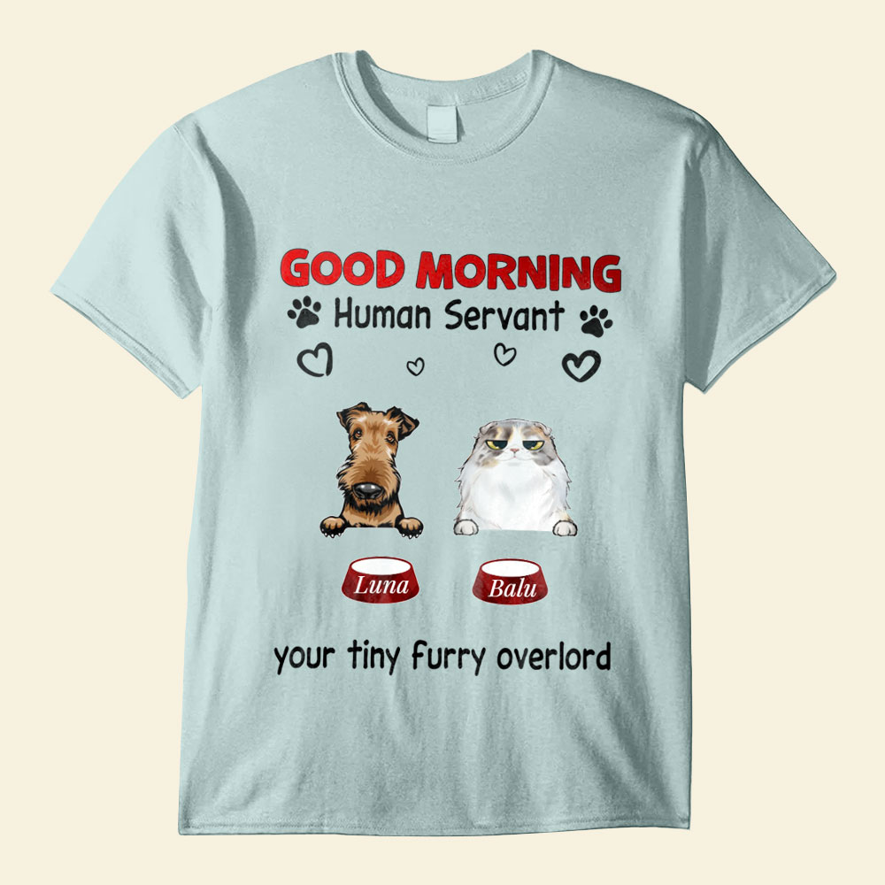 Individuell personalisierte Haustier T-Shirts als Geschenk für Hunde und Katzenliebhaber