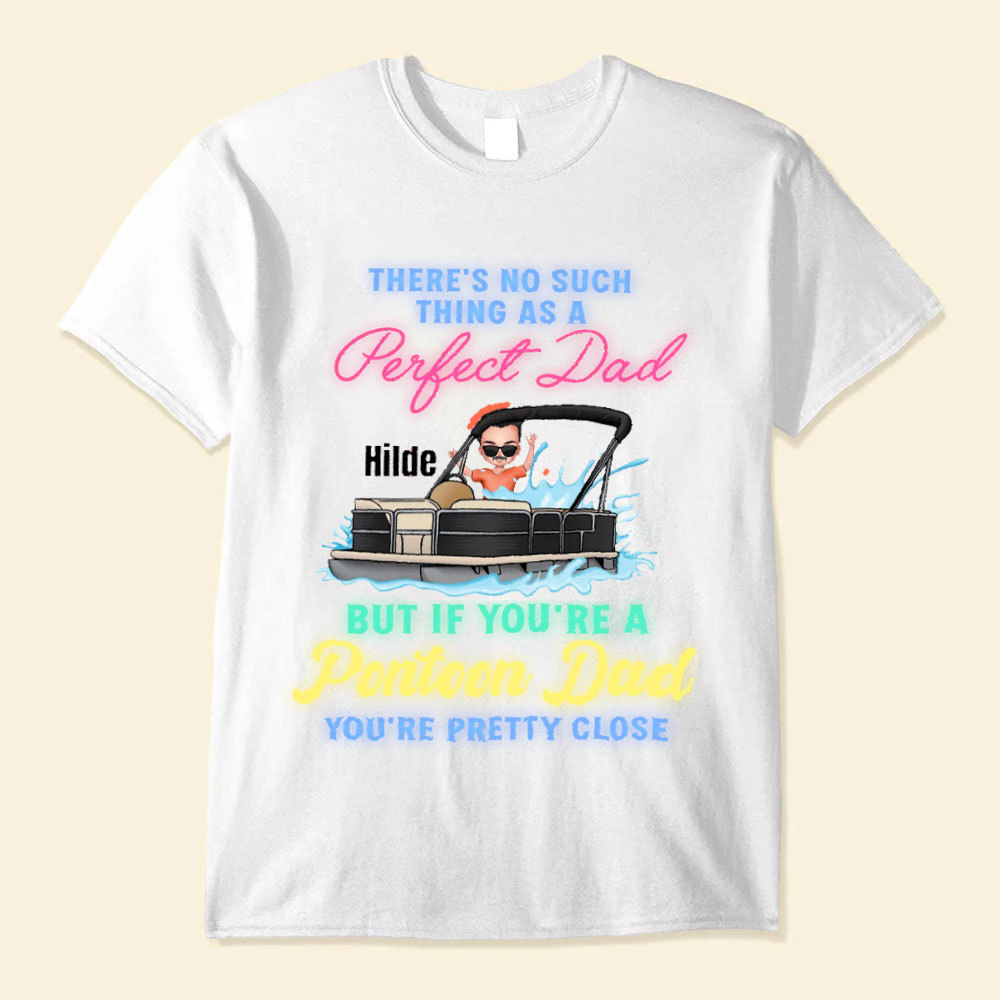 Individuell personalisierte T-Shirt Geschenkideen zum Vatertag für Väter Wie ein normaler Vater aber cooler
