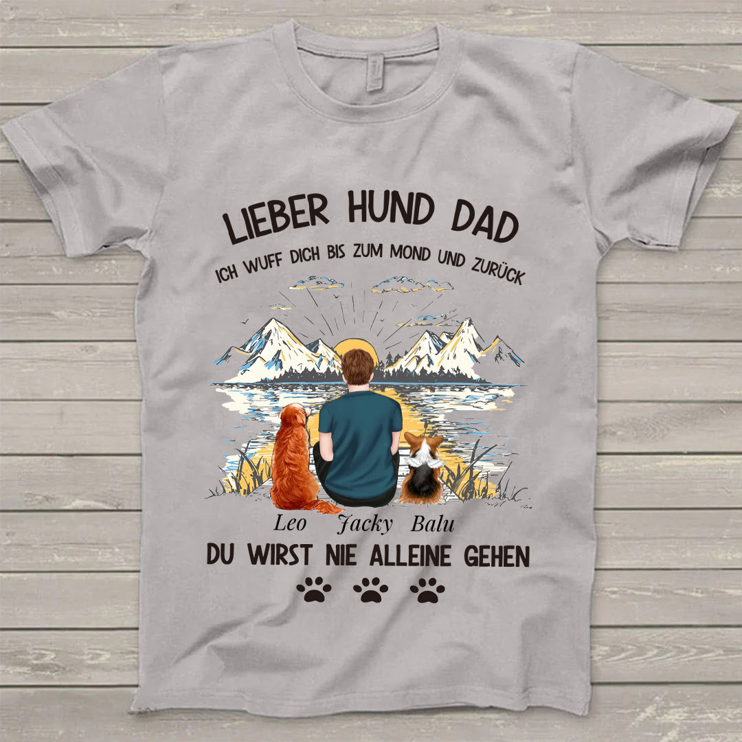 Personalisierte T-Shirts zum Vatertag / Geschenke für Hundeliebhaber