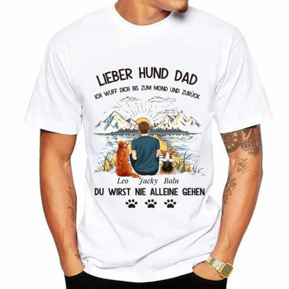 Personalisierte T-Shirts zum Vatertag / Geschenke für Hundeliebhaber