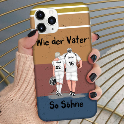 Für den guten Vater der Rugby liebt Personalisierte Handytaschen als Geschenk zum Vatertag