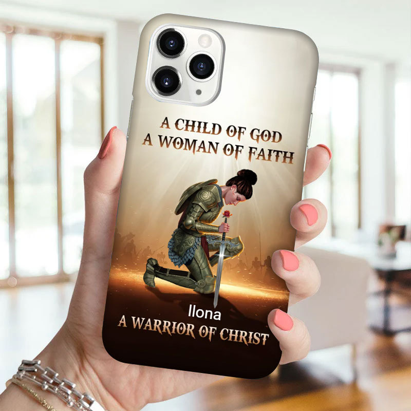 Kinder Gottes Frauen des Glaubens Krieger Christi personalisierte Handyhüllen einzigartige personalisierte Geschenke