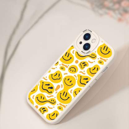 Niedlich Smiley Personalisieren lustige Handyhülle für das iPhone 15