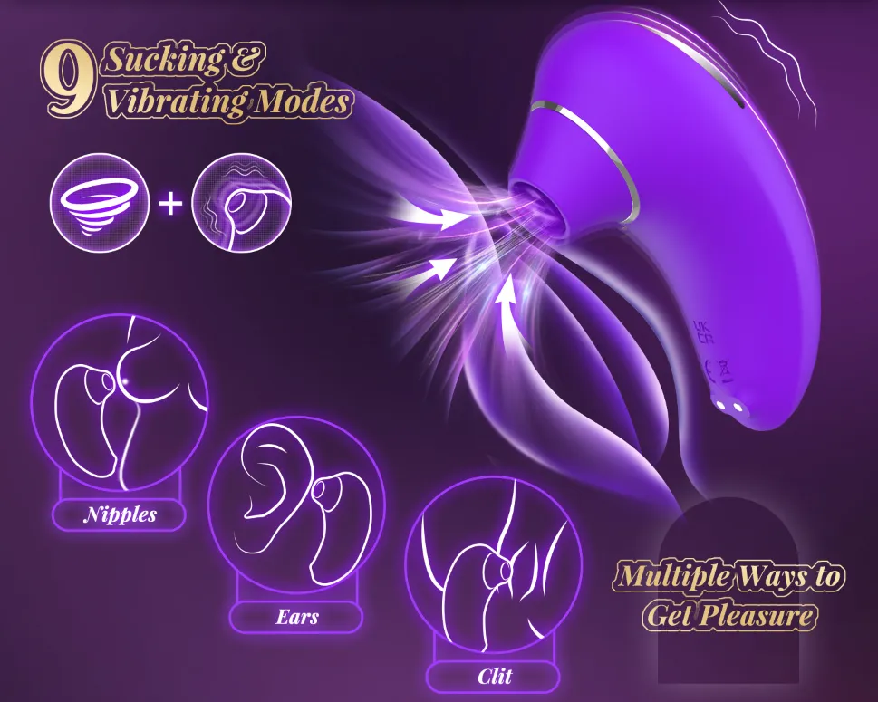 “Suck until legs are weak“”- 👄Sucking & Vibrating Nipples Clitoral Stimulator  💦