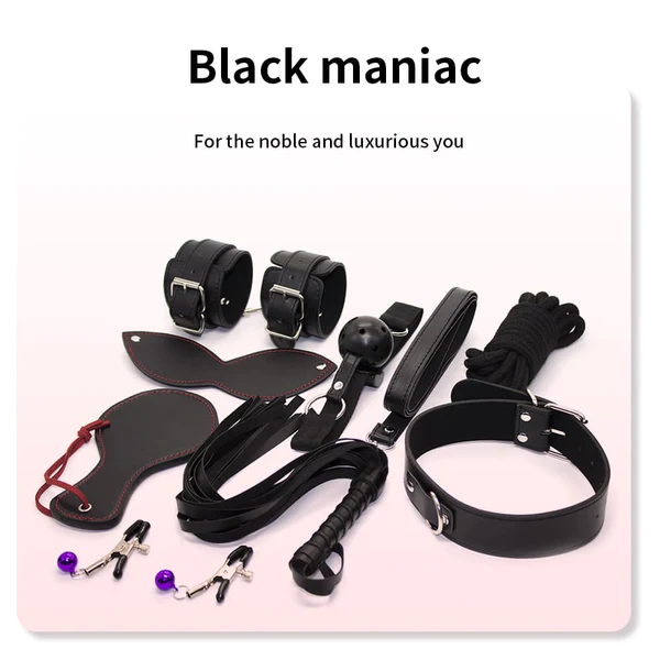 12 pcs set of BDSM Slave Handcuffs Rope Sex Toys💋CRAZY FOR LOVE