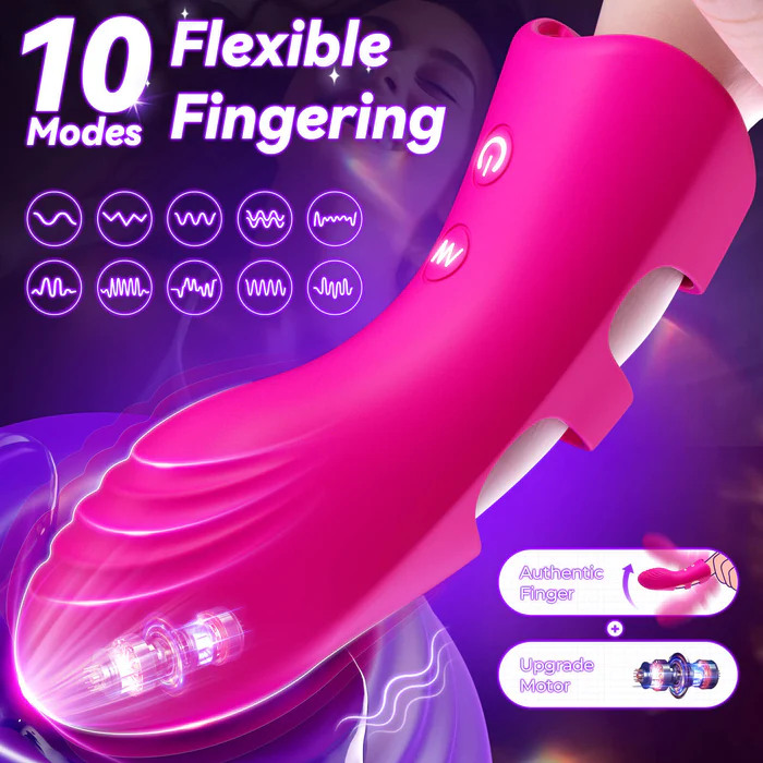 😍🎁Summer Clearance Down to $29.99-💥2 in 1 Gold Finger Vibrator