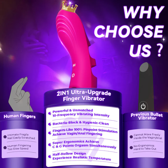 😍🎁Summer Clearance Down to $29.99-💥2 in 1 Gold Finger Vibrator