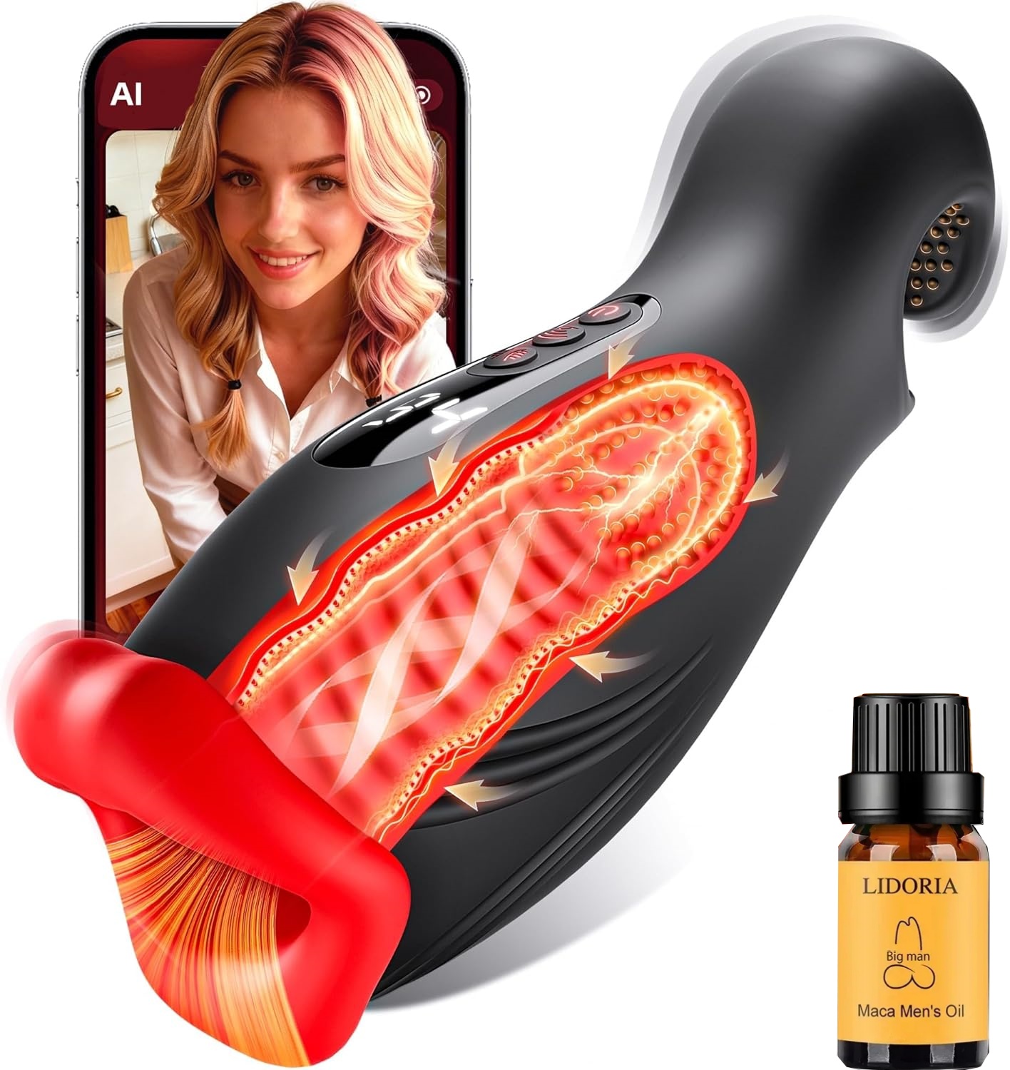 💥2025 latest hot style low price-3 in 1 Orgasm Training Masturbator