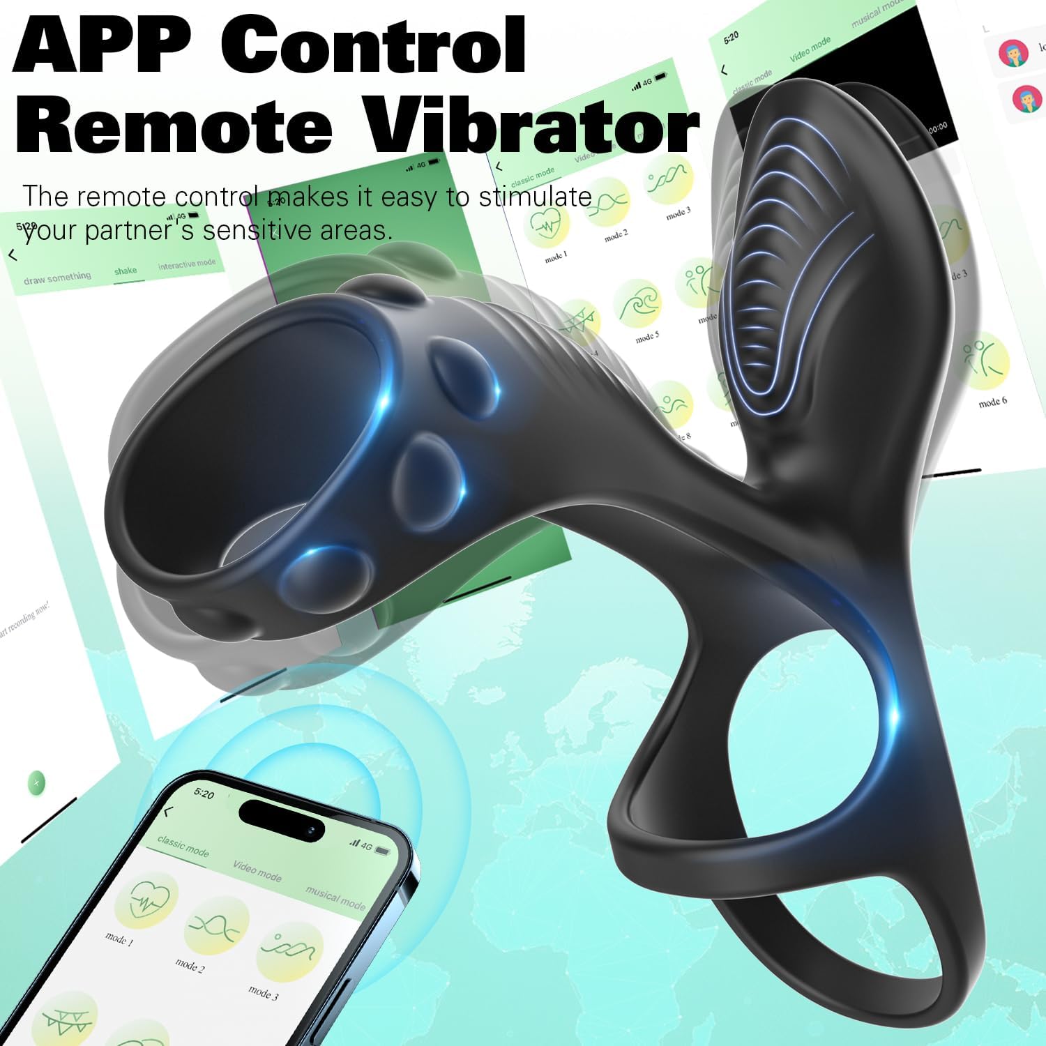 💥Bringing you multiple pleasures-Premium Vibrating Penis Sleeve