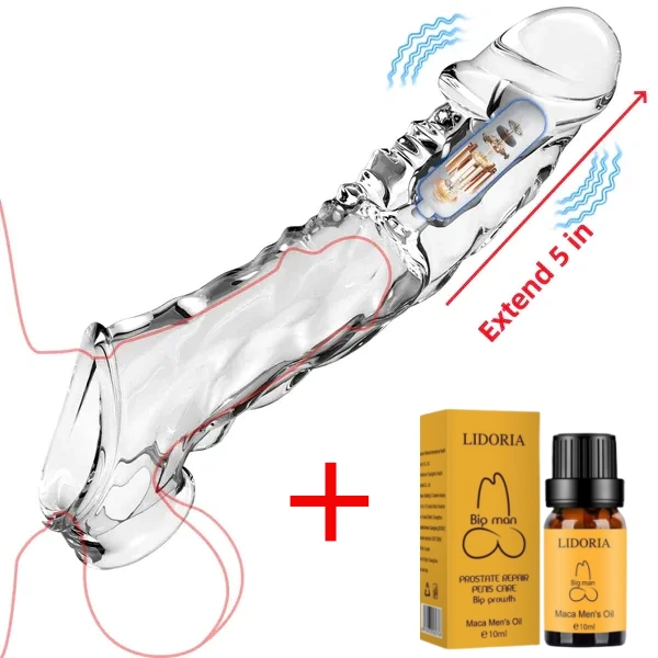 🔥2024 latest hot style low price 💥-Reusable penis extension vibrator😍