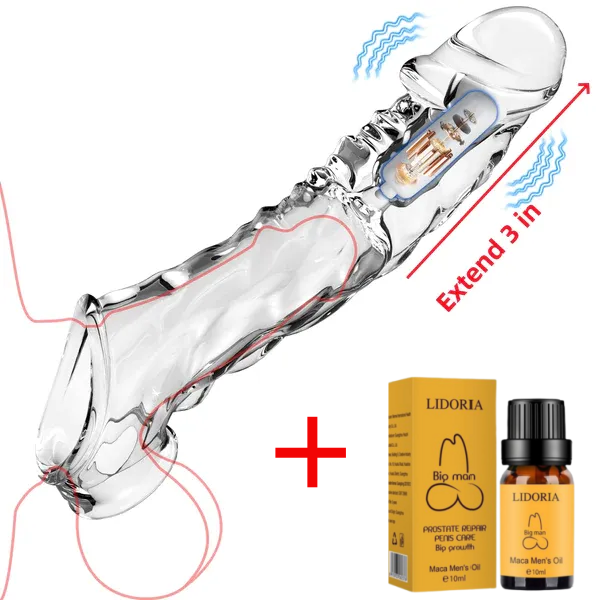 🔥2024 latest hot style low price 💥-Reusable penis extension vibrator😍