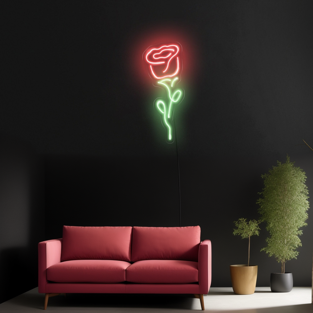 Aesthetic Rose neon sign for rooms