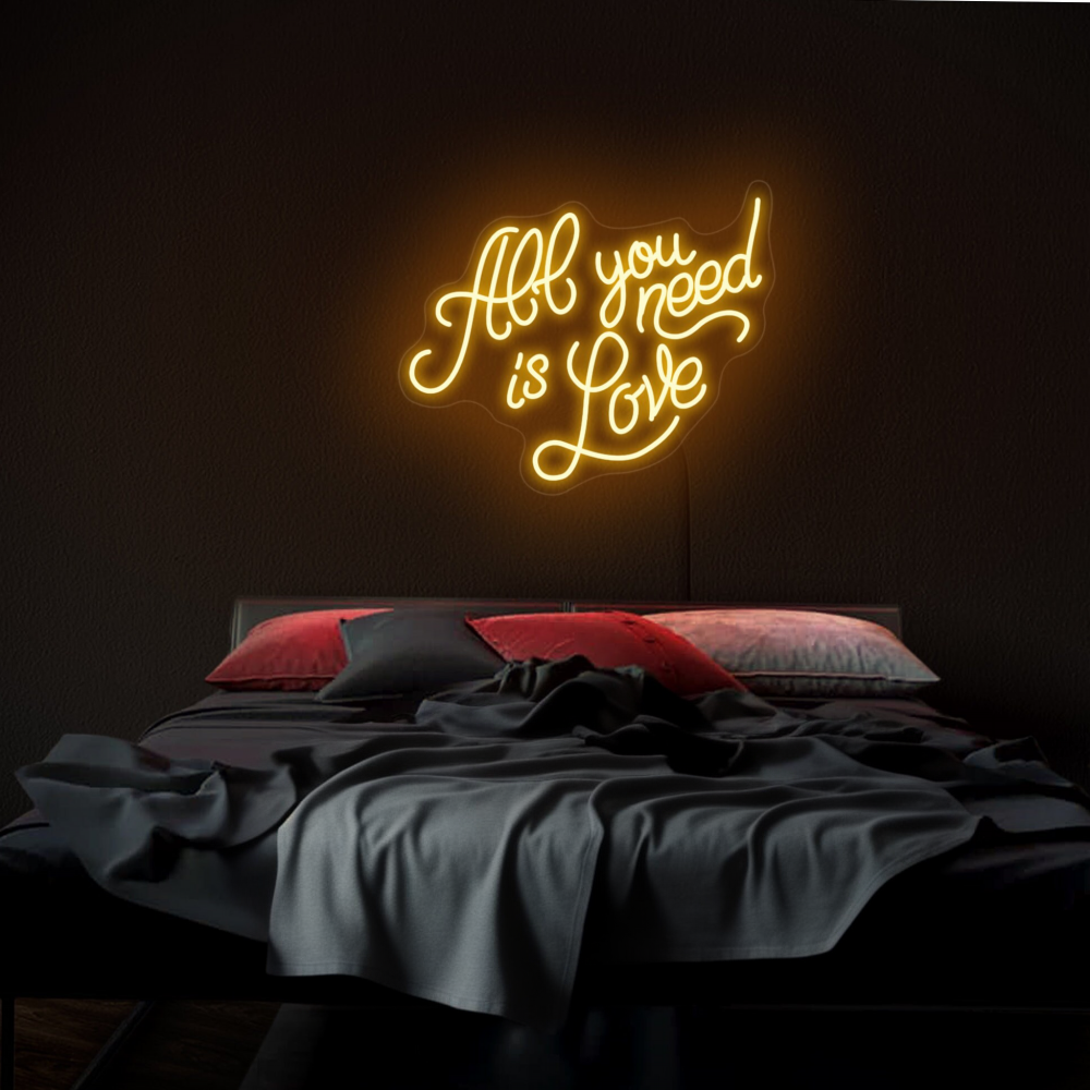 All You Need is Love Art custom neon letters