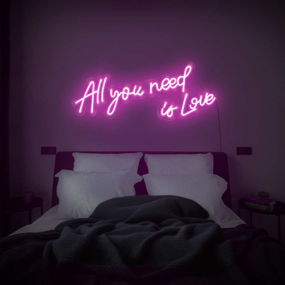 All you need is love sign neon custom neon lights