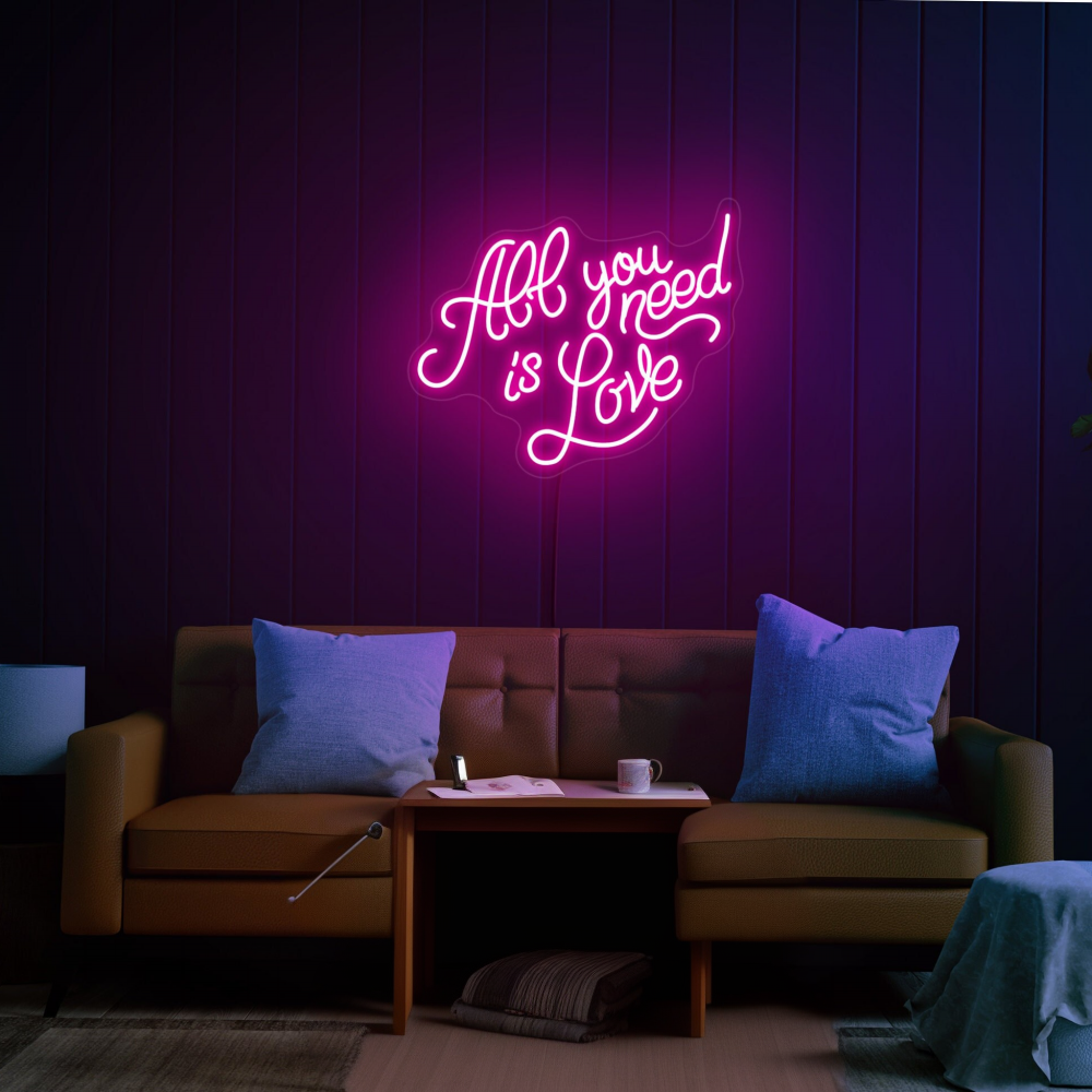All You Need is Love Art custom neon letters