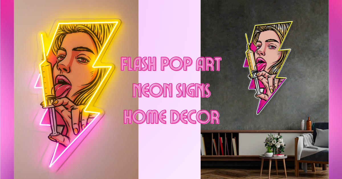 pop art neon sign