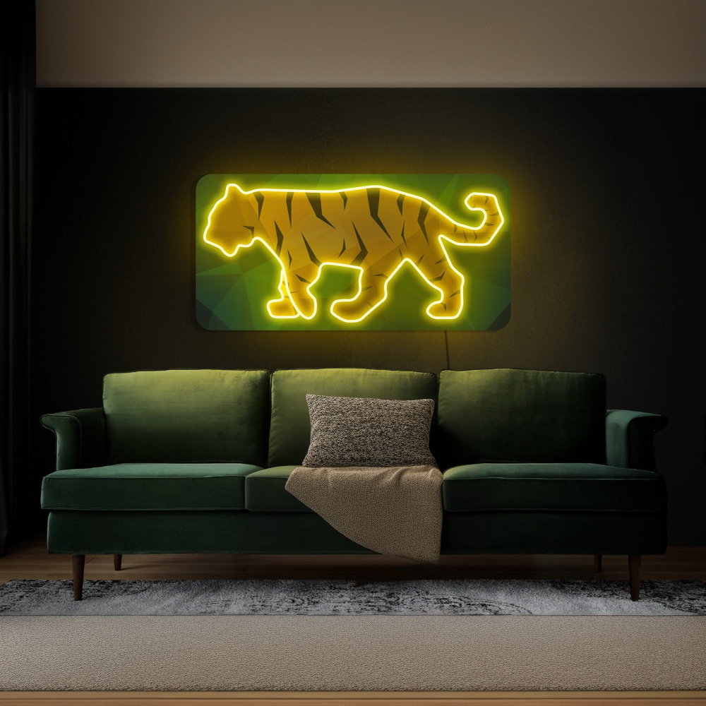Tiger Led Neon Signs Acrylic Artwork Wall Decor