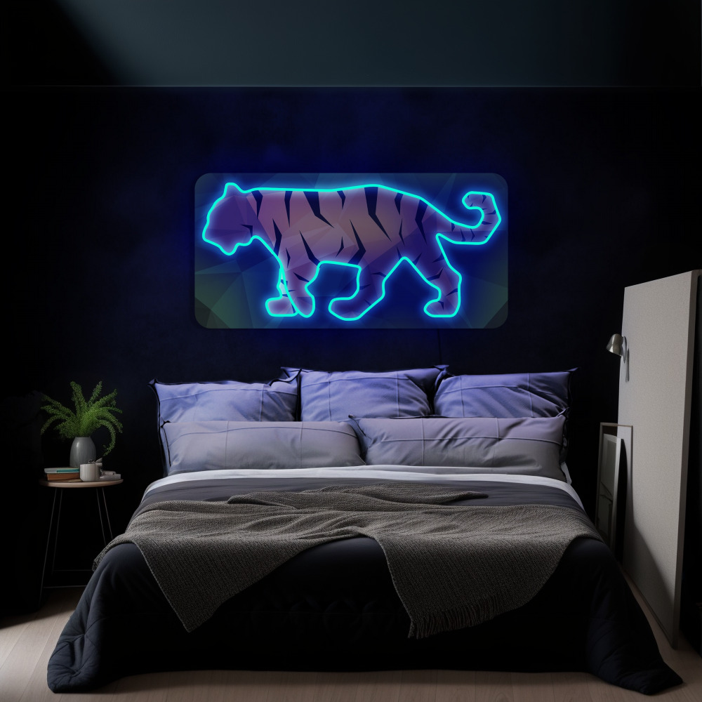 Tiger Led Neon Signs Acrylic Artwork Wall Decor