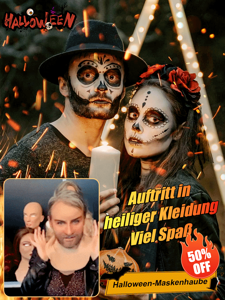 🎃 Ultrarealistische Latex-Kopfbedeckungen helfen Ihnen, einen Halloween-Karneval zu feiern. 👻 Erleben Sie dieses Jahr an Halloween ganz andere Spannung und Spaß auf die realistischste Art und Weise!