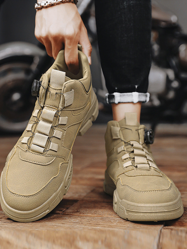 👟2024 neue Arbeitsstiefel ✨Die Innenschicht ist samtgefüllt, weich und elastisch! 🌿Deodorant und antibakteriell, nicht stickig, die erste Wahl für die Arbeit im Freien, zum Spielen und im Alltag.